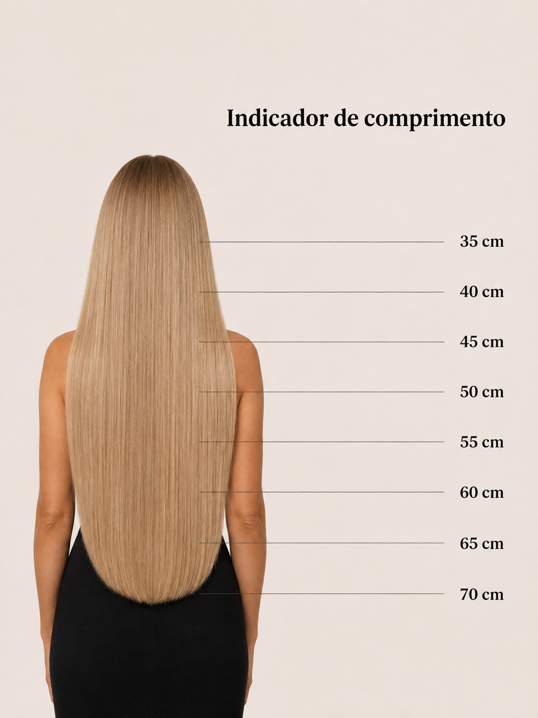 Cabelo em Banda Loiro Mechado Mariah 100% Cabelo Humano