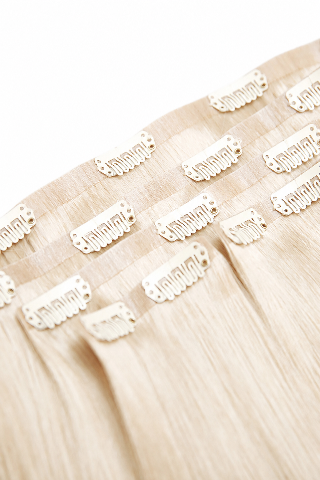 Cabelo Humano Clip-In Loiro Ice Blonde