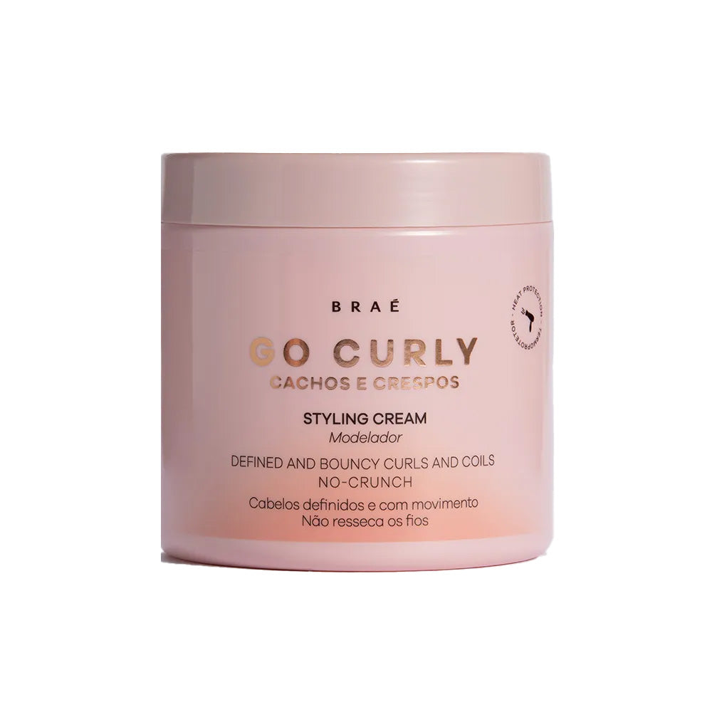 Go Curly Cachos e Crespos Styling Cream Condicionante 500gr Braé