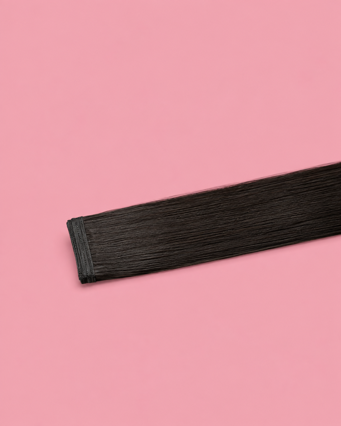 Detalhe do Cabelo em Banda Castanho Escuro Marta