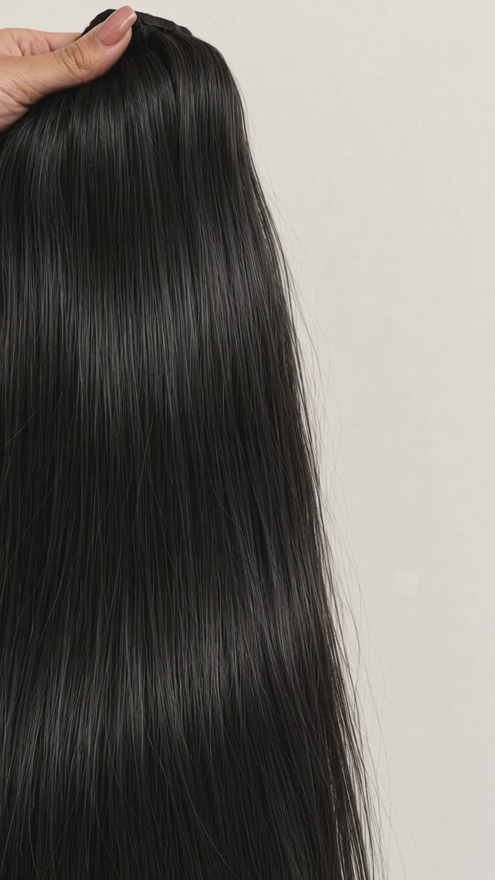 Cabelo Humano Clip-In Preto